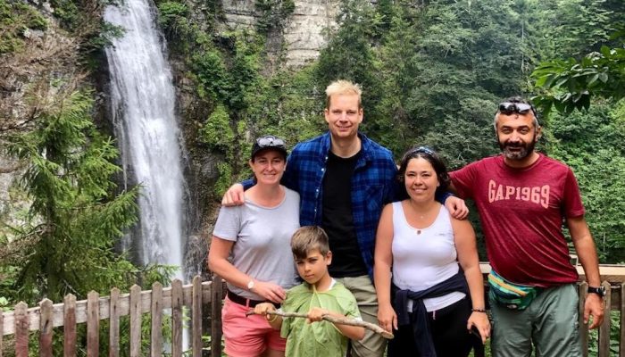 family photo maral waterfall